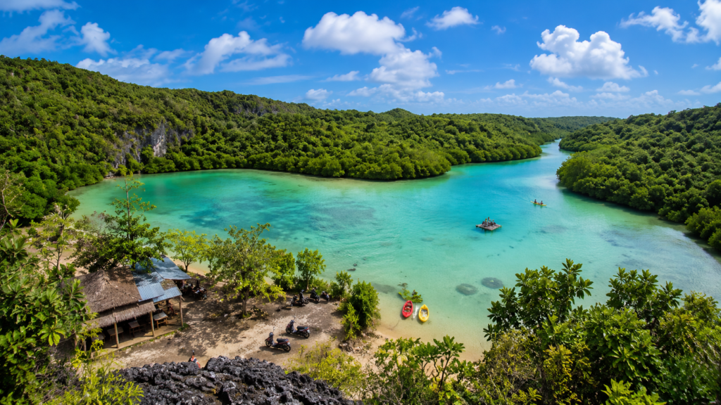 Telaga Nirwana lagoon near Oeseli Beach, Rote Island